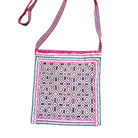 Handwoven Pink Shipibo Purse